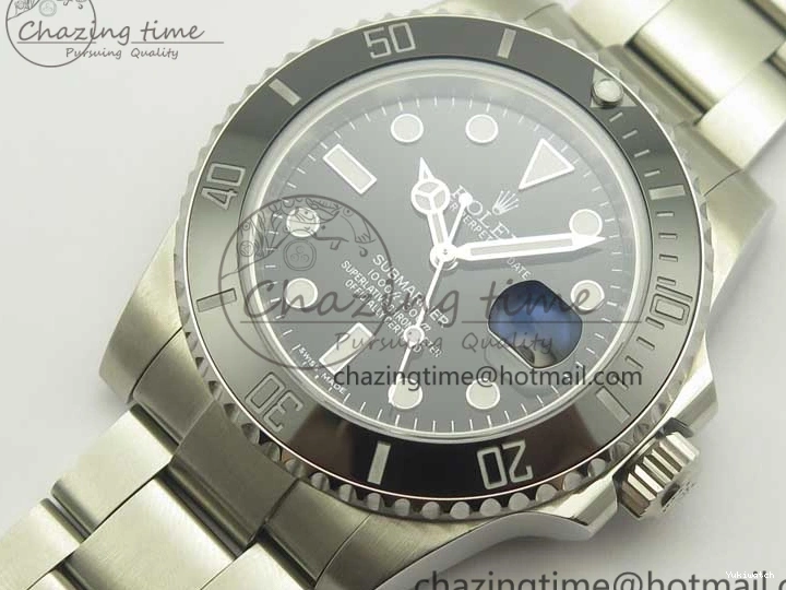 116610 And Best Edition Bracelet Case Submariner 904L SA3135 LN Ceramic Black 1:1 SS DJF 0424